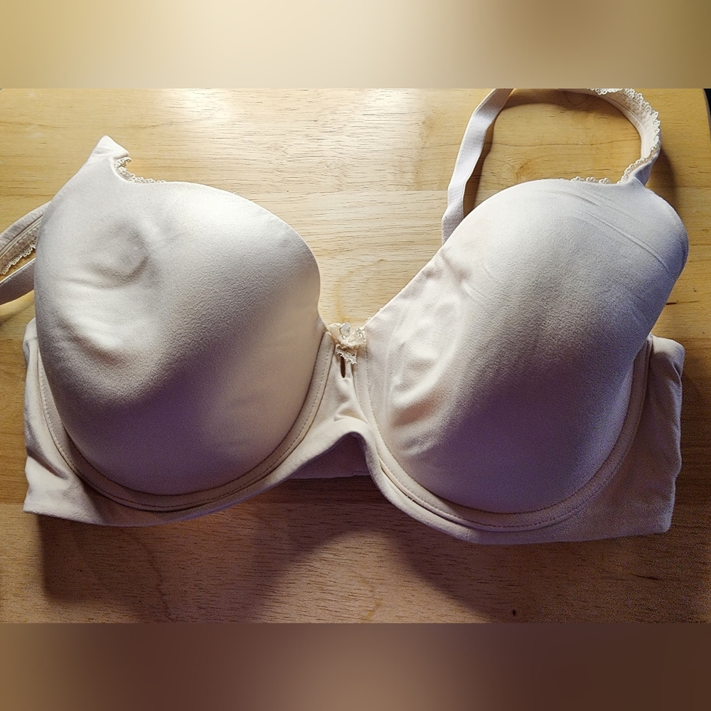 VICTORIA SECRET LINED DEMI BRA SIZE 38DD DEMI-BUSTE DOUBLE GENTLY WORN